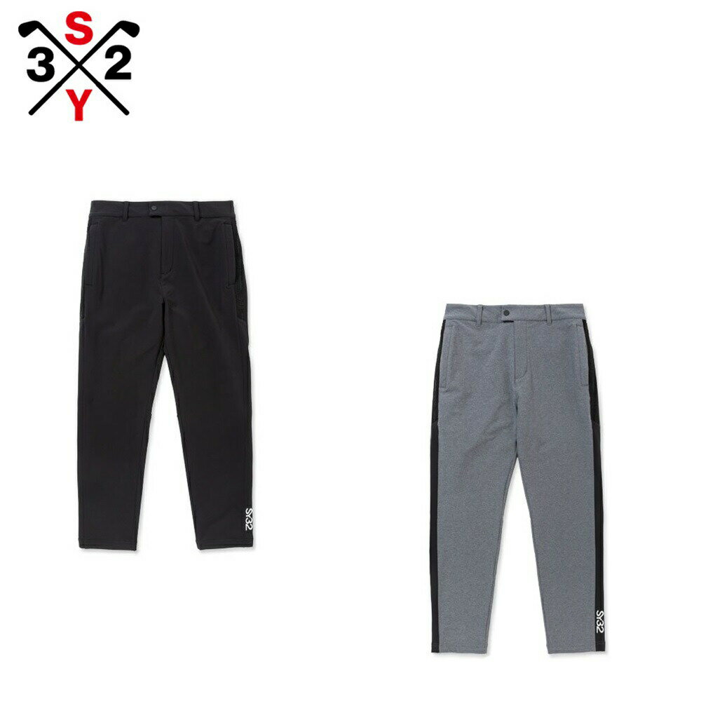 SY32 by SWEETYEARS エスワイサーティトゥバイスィートイヤーズ メンズ ゴルフウェア パンツ STORM FLEECE STRETCH PANTS SYG-23A34 23FW 秋冬 ストレッチ 起毛 防風 撥水 保温 ナイロン