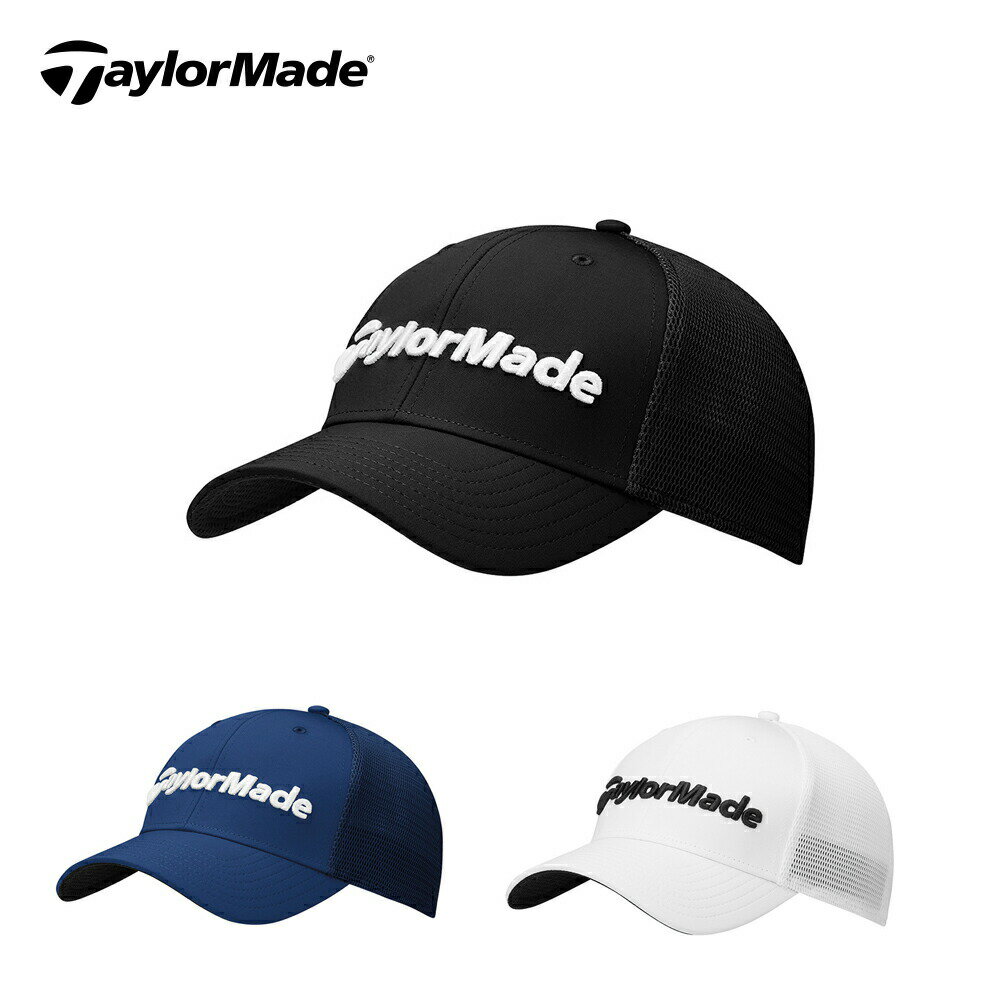 テーラーメイド 【P3倍】【セール】TaylorMade テーラーメイド メンズ ゴルフウェア 帽子 キャップ EG ケージ JE810 24SS 春夏 ストレッチ素材 フィット性 3D刺繍 コントラストカラーロゴ ブラック ネイビー ホワイト