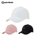 テーラーメイド 30%OFF セール TaylorMade テーラーメイド レディース ゴルフ 帽子 キャップ METAL T TJ055 23SS 春夏 日除け効果 綿 ホワイト ピンク ブラック