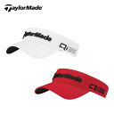 【セール 20%OFF】 TaylorMade テーラーメイド メンズ ゴルフ 帽子 バイザー ツアーレーダーバイザー TK221 25SS 春夏 3D刺繍 プ...