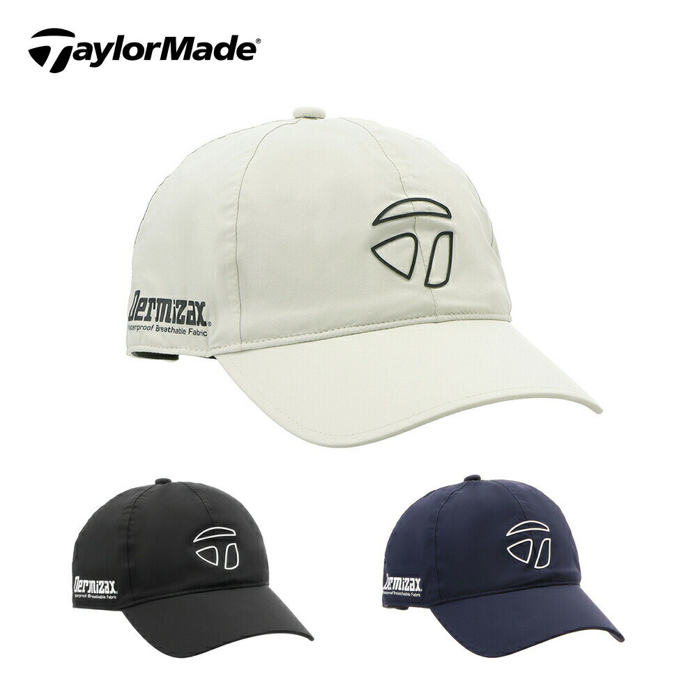 テーラーメイド 【SS期間中エントリーで店内全品P10倍】【セール】TaylorMade テーラーメイド メンズ ゴルフ 帽子 キャップ レインキャップ TL342 24SS 春夏 耐水圧 透湿性 ストレッチ性 ナイロン ポリエステル ベージュ ブラック ネイビー