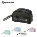 【セール】TaylorMade テーラーメイド レディース ゴルフ ボールポーチ ウィメンズ ウィルシャー ボールケース UN112 24FW 秋冬 高級感 ロ...