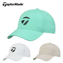 【セール 20%OFF】 TaylorMade テーラーメイド メンズ ゴルフ 帽子 キャップ M ベーシック METAL-T UN552 25SS 春夏 立体的 コントラストカラー シンプルデザイン 日除け ポリエステル ポリウレタン ホワイト ターコイズ ベージュ