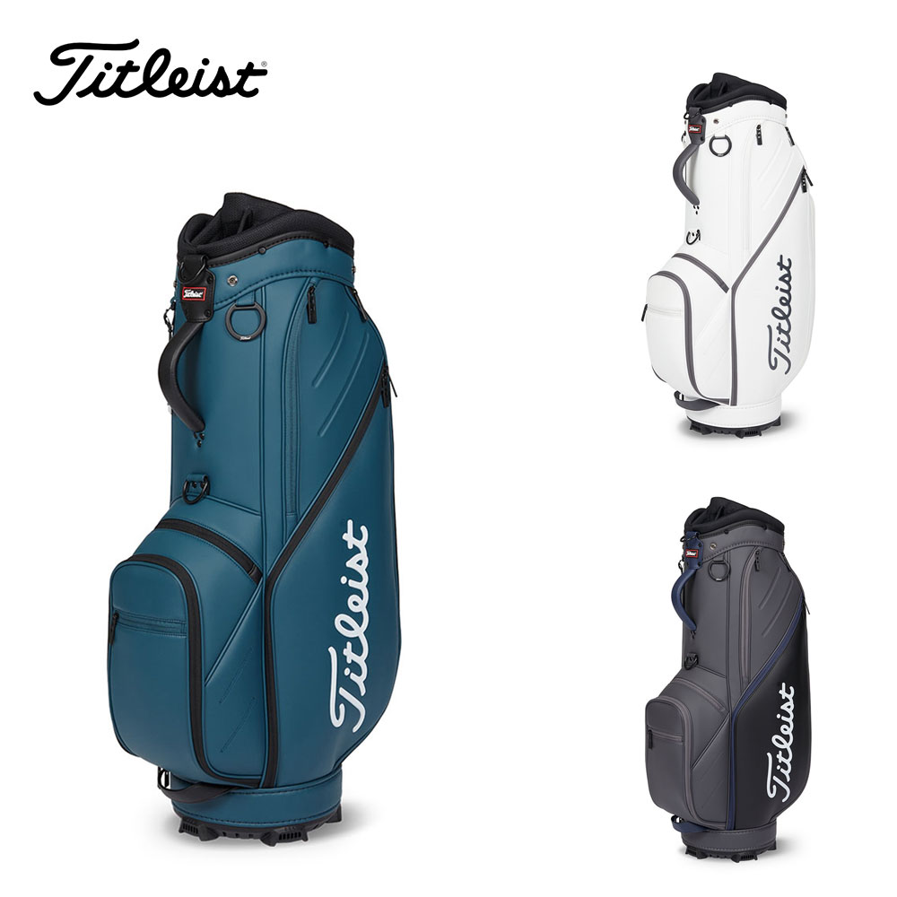 【SS期間中エントリーで店内全品P10倍】【セール】Titleist タイトリスト メンズ ゴルフ キャディバッグ パフォーマンススポーツ TB22CTPSK 24SS 春夏 8分割口枠 3室独立セパレータ PUレザー