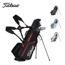 Titleist タイトリスト メンズ ゴルフ キャディバッグ Hybrid 5 スタンドバッグ tb21sx6 25SS 春夏 軽量 プレミアムダブルストラッ...
