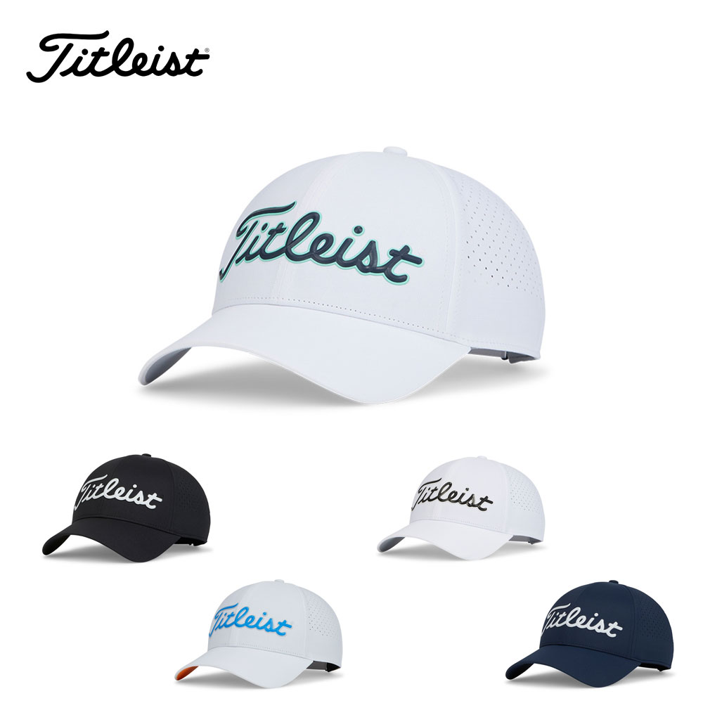 Titleist タイトリスト ユニセックス ゴルフウェア 帽子 キャップ プレーヤーズ テック TH24APTN2 24SS 春夏 パンチング加工 アジャスタークロージャー スポーティーモデル ポリエステル ポリウレタン 5色展開