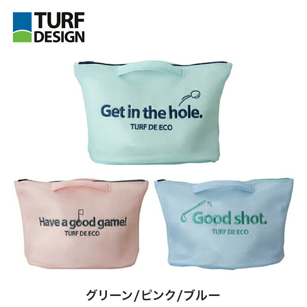 【10%OFF】TURF DESIGN ターフデザイン ゴルフ トートバッグ ランドリートートバッグ ユニセックス BC74 23SS 春夏 グリーン ピンク ブルー