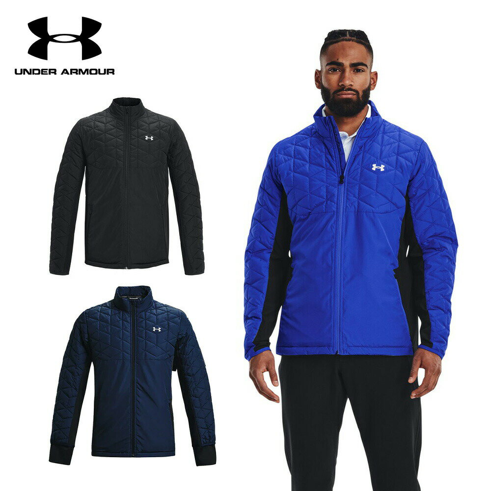 【土日もあす楽】40%OFF セール UNDER ARMOUR アンダーアーマー ゴルフウェア メンズ ジャケット UAコールドギア リアクター VLAP ハイブリッド 1364642 23SS ゴルフ GOLF ブルゾン アウター はっ水 防寒 保温 通気性 ストレッチ