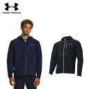 アンダーアーマー 【P3倍】【セール】UNDER ARMOUR アンダーアーマー メンズ ゴルフウェア ジャケット UAストーム デイトナ フルジップ ジャケット 1379722 23FW 秋冬 撥水加工 4wayストレッチ ルーズ ウーブン素材 伸縮性 保温性 通気性