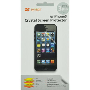 【土日も発送】【送料無料 】synaps iPhone5 液晶保護フィルム 3枚入り クリスタル スクリーン プロテクター【 セール 】【アウトレット】スマートフォン用液晶保護フィルム