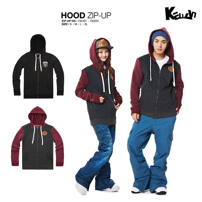 【土日もあす楽】【20%OFFセール】ジップアップ プルオーバー KELLAN ケラン HOOD ZIP UP フード パーカ　ジッパー付 パーカー スノボーウェア フリース加工 フリースパーカー