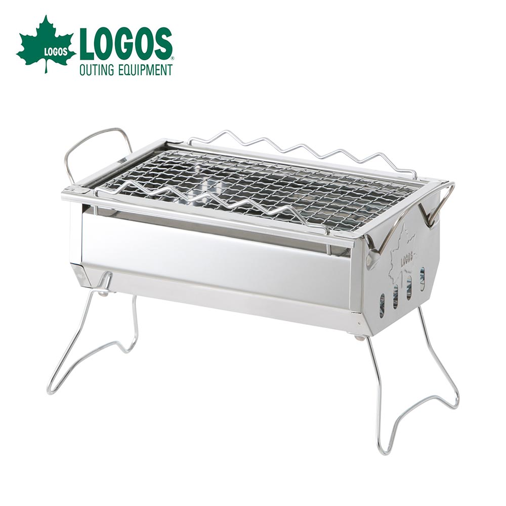 【土日もあす楽】 LOGOS ロゴス アウトドア クッキング用品 コンロ ROSY 卓上ステングリル 81064170 コンロ 卓上 串焼きラック付き ステンレス製 焼網 ミニ 野外 BBQ キャンプ