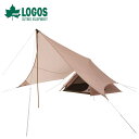 LOGOS ロゴス アウトドア テント Tradcanvas Tepee&タープ350-BB 71805559 幅350×奥行300×高さ180cm 9.2kg...