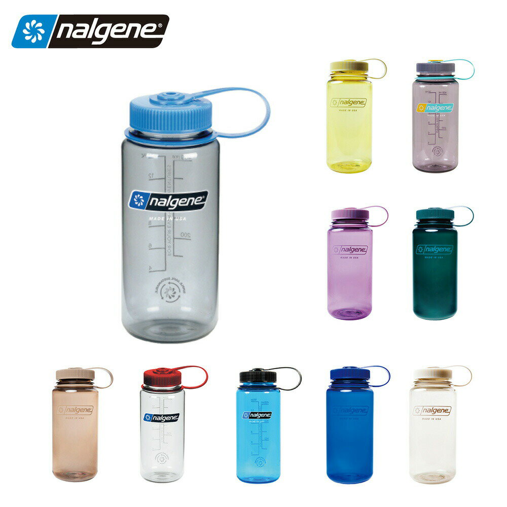 【土日もあす楽】NALGENE ナルゲン スポーツ アウトドア ボトル 広口0.5L Tritan Renew 500ml 軽量 トライタンボトル リニュー 水筒 人気 キャンプ 登山 マイボトル 目盛り付き