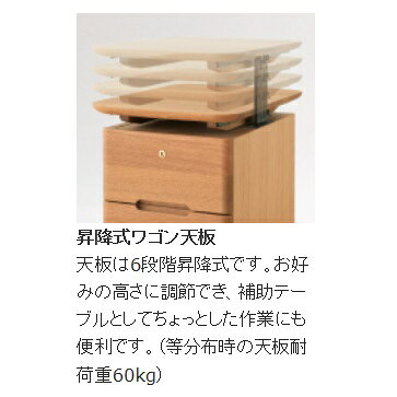 【送料無料】 10年保証 飛騨産業 cobrina (コブリナ)ワゴン TF616/TF616Uホワイトオーク/ウォールナット材ポリウレタン樹脂塗装受注生産 納期約30〜45日送料無料 (玄関渡し)北海道・沖縄・離島は除く [2]