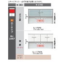 綾野製作所170上キャビネット(板扉)CAMBIA(カンビア)IL-170FAロータイプ高さ:1007mm定番色:パールホワイト色(P)オーダー色:12色対応メ...
