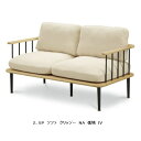 2.5P ソファ クリッシー木部:ニレ無垢材・カラー2色対応(NA/BK)ウレタン塗装座面:布2色対応(IV/BK)アイアン使用送料無料(玄関前まで)北海道・沖縄・離島は除く