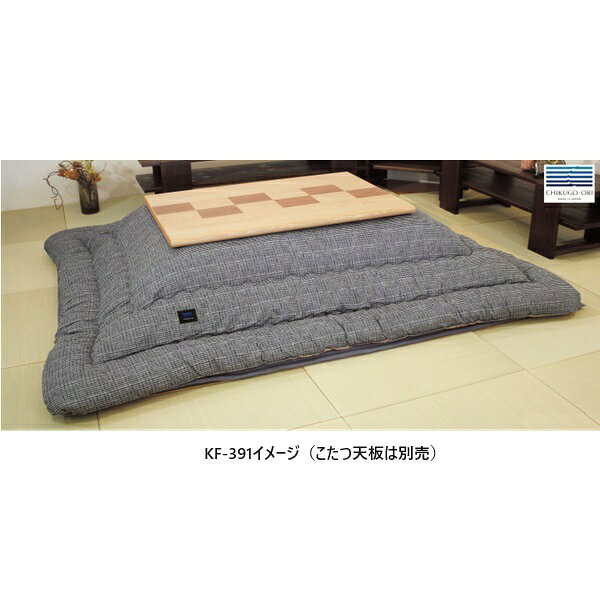 アサヒの家具 筑後織生地 こたつ掛け敷ふとんセット KF-391送料無料(玄関前配送)北海道・沖縄・離島は除く [2]