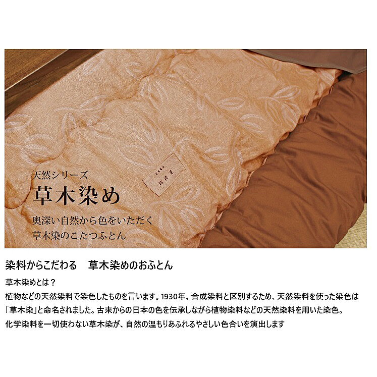 アサヒの家具 ざくろ染生地 こたつ掛け敷ふとんセット KF-377 サロン付き2サイズ対応送料無料(玄関前配送)北海道・沖縄・離島は除く [3]