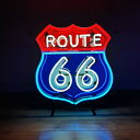 ROUTE 66 ガラス ネオン サイン 看板