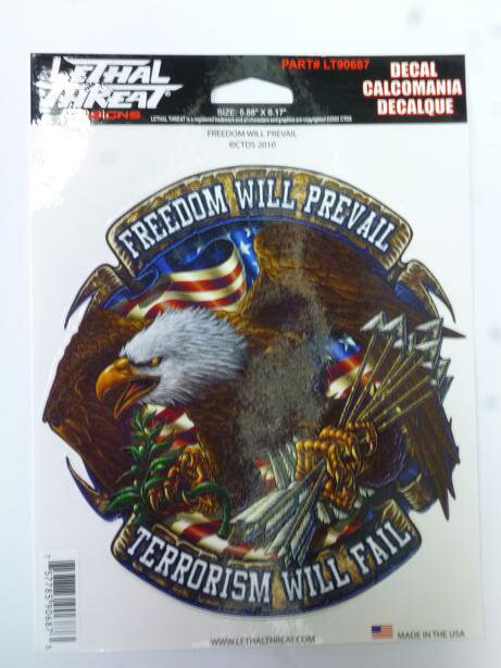 "Freedom Will Prevail"LT90687リーサルスレット デカール送料無料