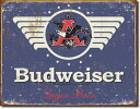 1383Budweiser 1936 Weatheredバドワイザー　ビア　ビール　ブルーアメリカン雑貨　ブリキ看板Tin Sign　ティンサイン3枚以上で送料無料！