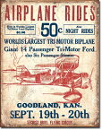 1872Secrist Flying Circus飛行機　ポスターアメリカン雑貨　ブリキ看板Tin Sign　ティンサイン3枚以上で送料無料！