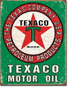 1927Texaco Motor Oil Weatheredテキサコ　モーターオイルアメリカン雑貨　ブリキ看板Tin Sign　ティンサイン3枚以上で送料無料！