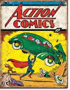 1965Action Comics No1 CoverSuperman Retroアクションコミックス　カバー　スーパーマン　レトロアメリカン雑貨　ブリキ看板Tin Sign　ティンサイン3枚以上で送料無料！