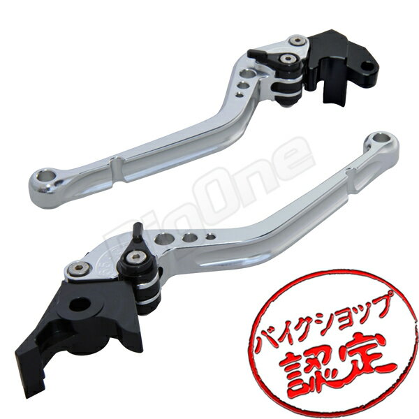 ビレット レバー セット 銀/黒 Rタイプ FZ400 4YR FZ400L 4YR XJR400 4HM XJR400R 4HM XJR400R RH02J XJR400S 4HM デ…