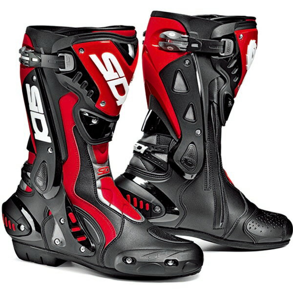 シューズ SIDI RACING ST BOOT ブラック/レッド BK/RED 41 (26.0cm)　シディ エスティー レーシング ブーツ 靴 シューズ