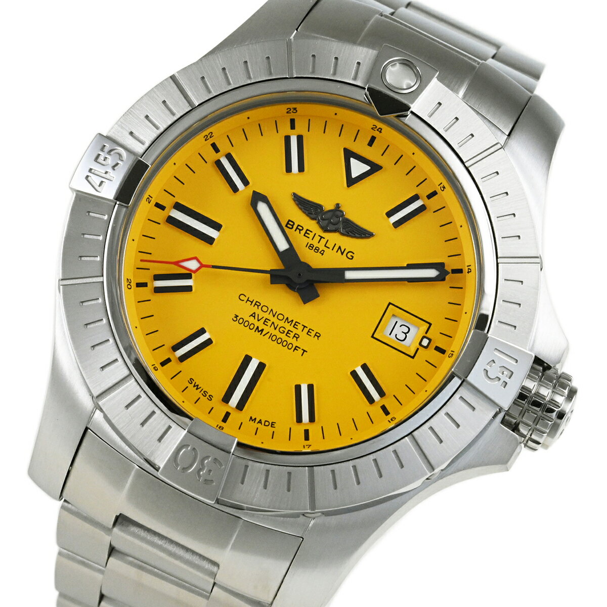 ☆夏のBIGSALE☆【中古】BREITLING ブライトリング アベンジャー オートマチック 45 シーウルフ A17319101I1A1 (A17319)