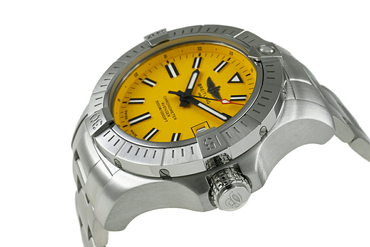 ☆夏のBIGSALE☆【中古】BREITLING ブライトリング アベンジャー オートマチック 45 シーウルフ A17319101I1A1 (A17319)