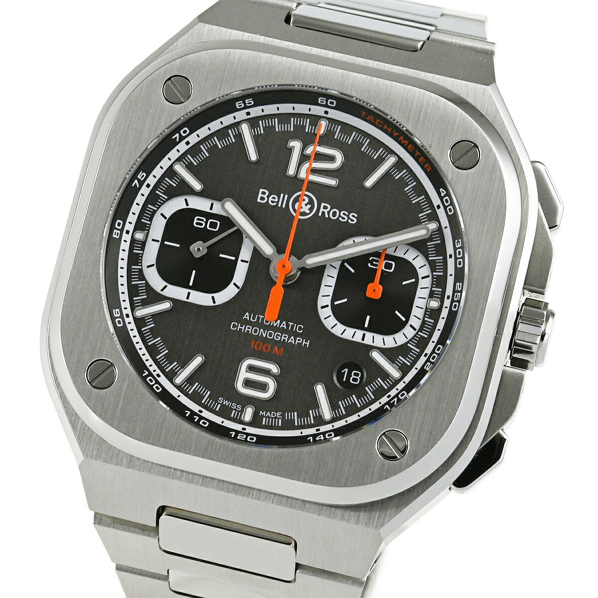 【中古】Bell&Ross ベル＆ロス BR 05 クロノ レーシング オレンジ 日本限定99本 BR05C-SP-ST/SST