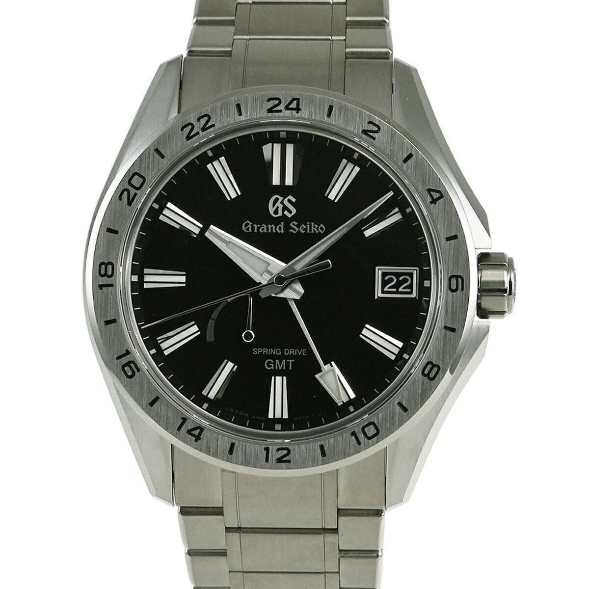 ☆クリスマスセール☆【中古】SEIKO セイコー グランドセイコー エボリューション9 コレクション 9Rスプリングドライブ GMT SBGE283