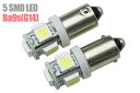 G14（BA9s）5SMD LEDバルブ ライセンスランプ ルームランプ等に適合 jeep wrangler jk (ラングラーJK)ポジション用