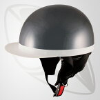 半キャップ ハーフ ヘルメット ガンメタ(btr-40b)・SG規格認定・125cc以下対応・ビッグサイズ