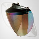BIKERS SHIELD 汎用ヘルメットシールド(クリアー・レインボーミラー) UVカット・ハードコート 送料無料