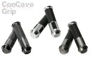 バイク用 ハンドル グリップ アルミ削り出し&アルマイトコーティング Concave Grip アルミ コンケイブ グリップ 汎用 ほとんどの国産車&輸入車に適...
