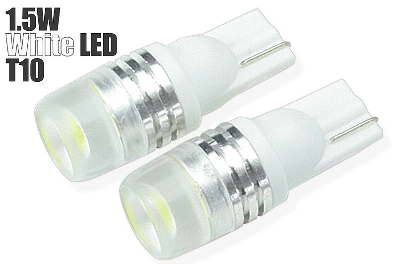 樂天商城 - LED T10 1.5W 白 or 青 リフレクターレンズ採用 2球1set 送料無料