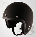 ジェット型ヘルメット マッドブラック(艶消しの黒)(bjl-65)スモールジェットヘルメット(SG規格認定・全排気量OK・フリー・LFサイズ)送料無料(一部地域...