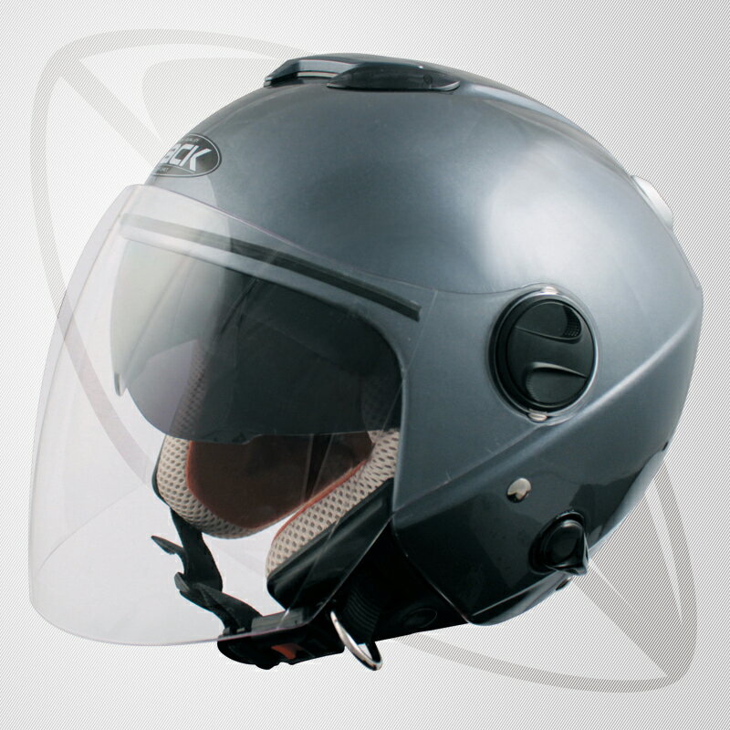 ジェット型ヘルメット マットガンメタ（bzj2)スモールジェットヘル　SG規格認定・フリーサイズ・全排気量対応　送料無料