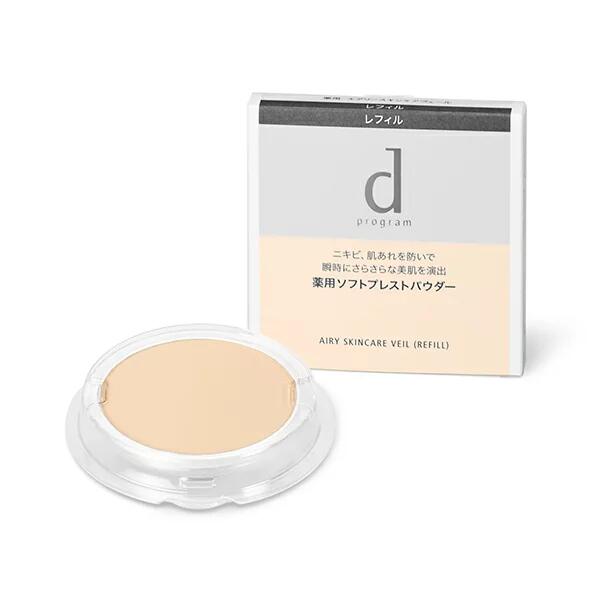 レフィル 薬用 エアリースキンケアヴェール dプログラム 資生堂 10g プレストパウダー フェイスパウダー おしろい 乾燥肌 敏感肌 医薬..