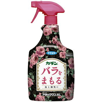 フマキラー バラ用 カダンアタックワンAL 1000ml　園芸害虫駆除＋病気予防と進行阻止 草花用,殺虫・病気予防剤 園芸用薬品 ガーデニング