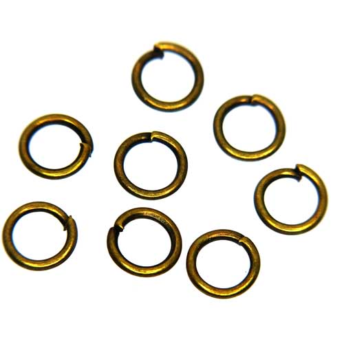 マルカン6mm【4090】金古美140個　〜手芸 アクセサリー パーツ ハンドメイド 手作り 大量 クラフト コサージュ 金具 …