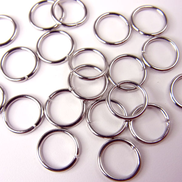 マルカン8mm【4086】シルバー140個　〜手芸 アクセサリー パーツ ハンドメイド 手作り 大量 クラフト コサージュ 金…