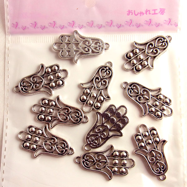 メタルパーツ すずらんチャーム8個入り シルバー【4572】〜手芸 アクセサリー パーツ ハンドメイド 手作り 大量 クラフト 安全 おすすめ キーホルダー〜 3