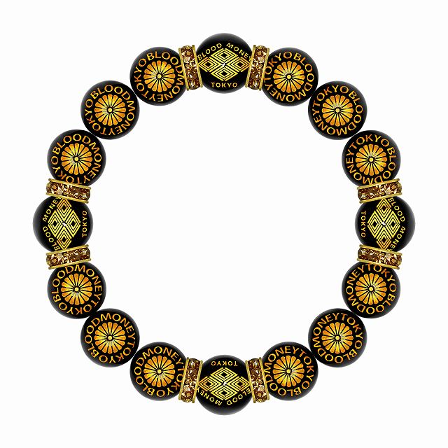 定形外郵便送料無料 数珠 ブレスレット オラオラ系 数珠ブレスレット ヤクザ ヤンキー 太め14mm ロンデル×菱 菊B 彫刻 楽ギフ_包装 紳士 Men's メンズ ファッション アクセサリー ちょいワル 悪羅悪羅系