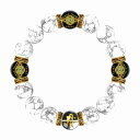 数珠 ブレスレット オラオラ系 数珠ブレスレット ヤクザ ヤンキー 太め14mm ロンデル×菱 ハウライト 梵字水晶 彫刻 楽ギフ_包装 紳士 Men's メンズ ファッション アクセサリー ちょいワル 悪羅悪羅系(4)