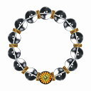 数珠 ブレスレット オラオラ系 数珠ブレスレット ヤクザ ヤンキー 極太16mm ロンデル×水晶 菊A 彫刻 楽ギフ_包装 紳士 Men's メンズ ファッション アクセサリー ちょいワル 悪羅悪羅系(4)